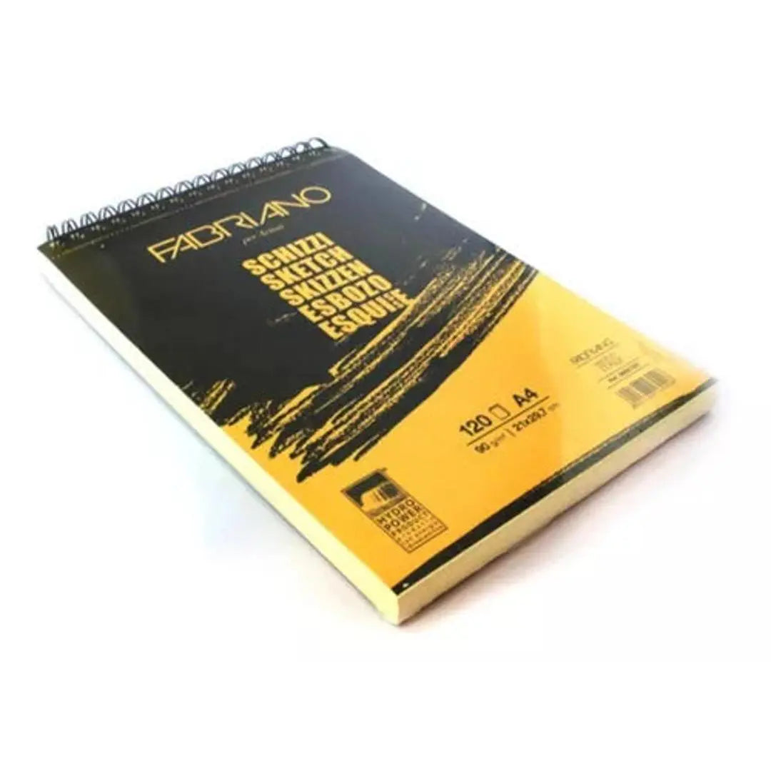 Block Fabriano Arte Sketch Esbozo Espiral 90 G A4 120 Hojas