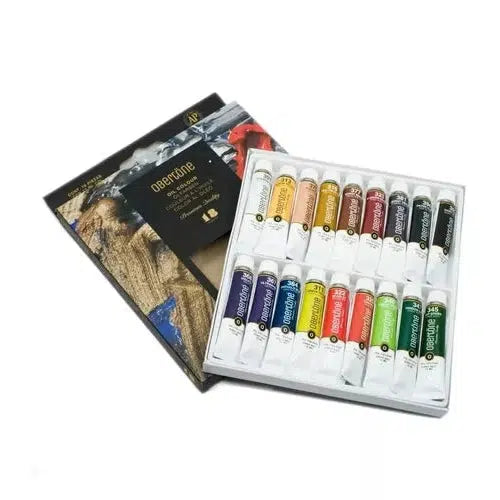 Kit Estuche Pintura Óleo Obertone Arte Tubo 18 Colores 12 Ml