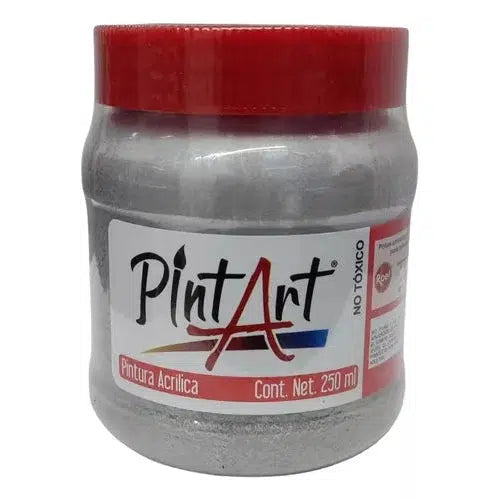 Pintura Acrílica Pintart Metálica 250 Ml Colores A Elegir