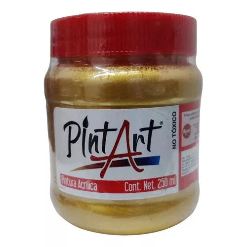 Pintura Acrílica Pintart Metálica 250 Ml Colores A Elegir