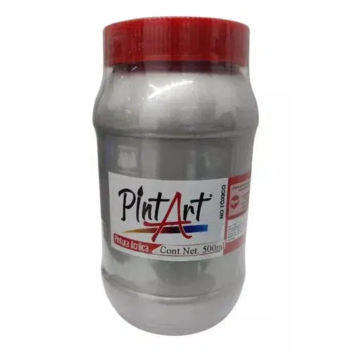 Pintura Acrílica Pintart Metálica 500 Ml Colores A Elegir