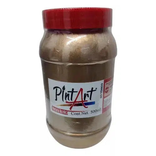 Pintura Acrílica Pintart Metálica 500 Ml Colores A Elegir