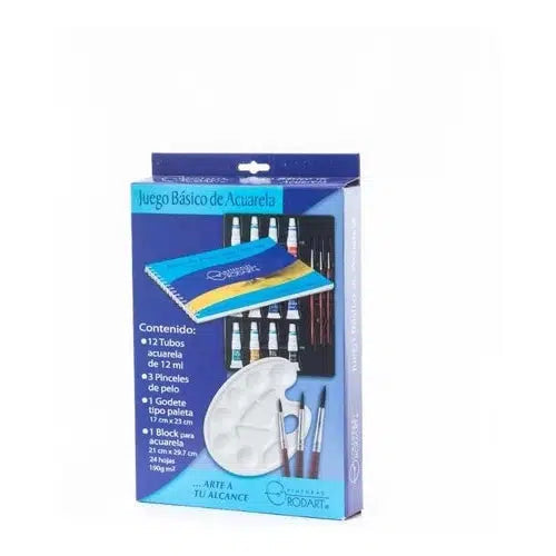 Juego Básico De Pintura Acuarela Rodart 12 Colores 12 Ml
