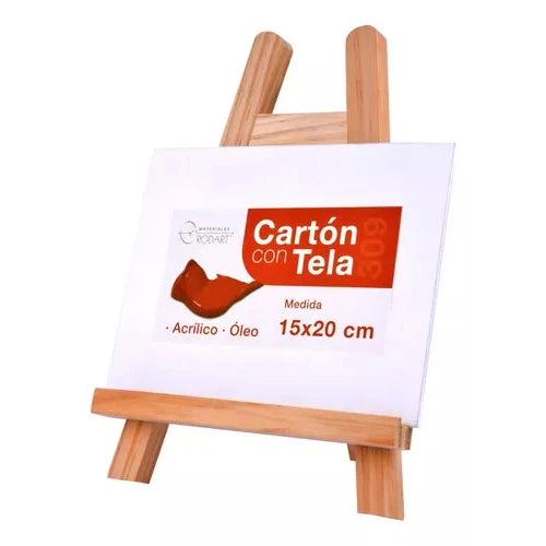 Set De Arte Pintura Óleo Rodart Caballete Con 15 Piezas