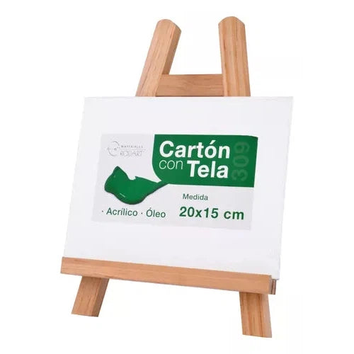 Set De Arte Pintura Acrílica Rodart Caballete Con 15 Piezas