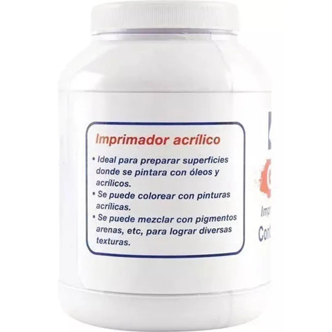 Gesso Imprimador Acrílico Blanco Rodin Óleo Arte 1000 Ml