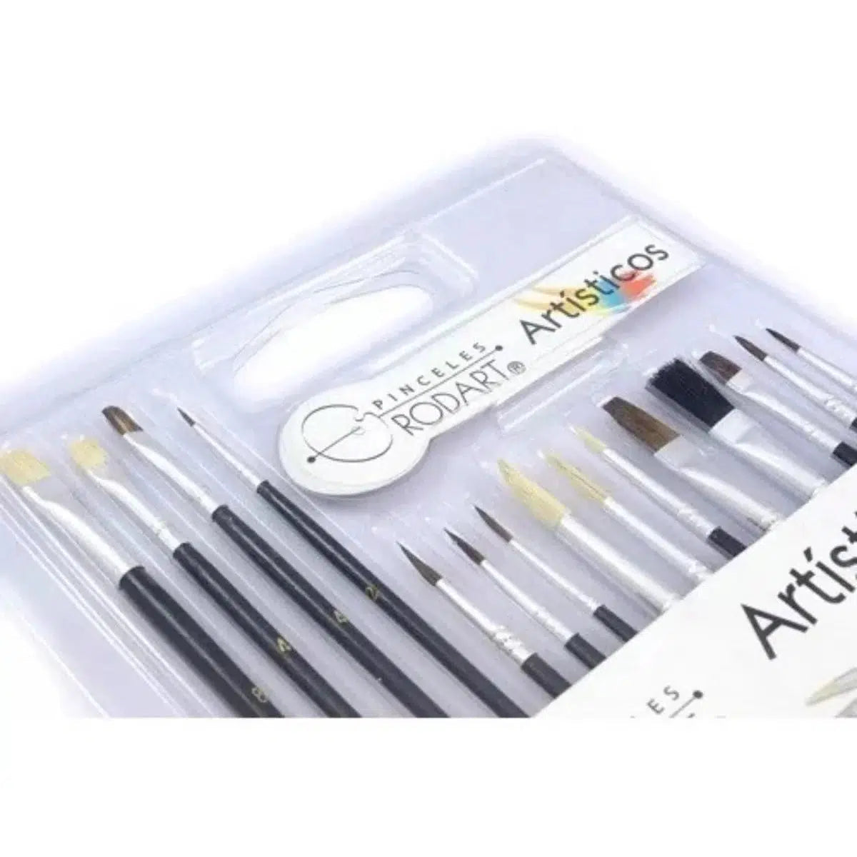 Kit 15 Pinceles Pintura Rodin Óleo Acrílico Acuarelas Arte