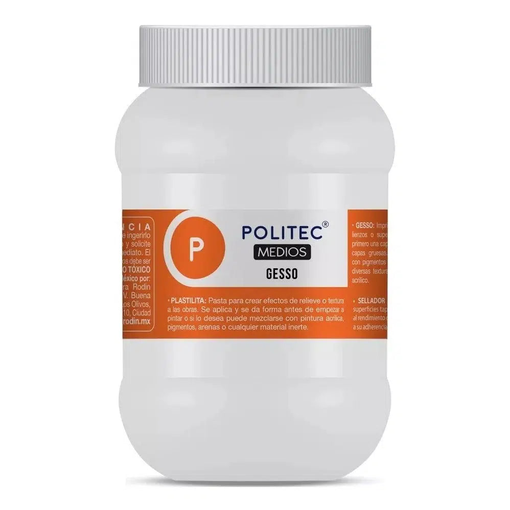 Gesso Imprimador Acrílico Blanco Rodin Óleo Arte 500 Ml