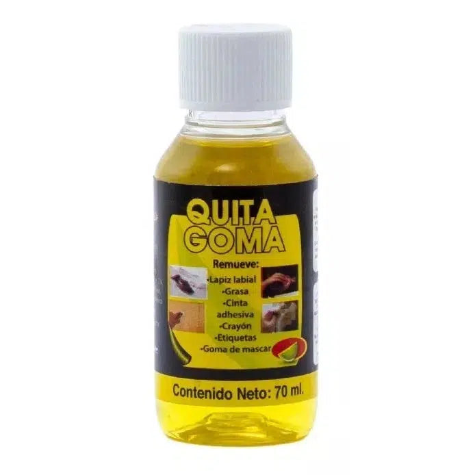 Kit Quita Goma Rodin Poder Cítrico Removedor 70 Ml 3 Piezas