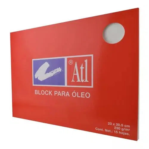 Block Para Óleo Atl Rodin 23 X 30.5 Cms 230 Gramos 15 Hojas