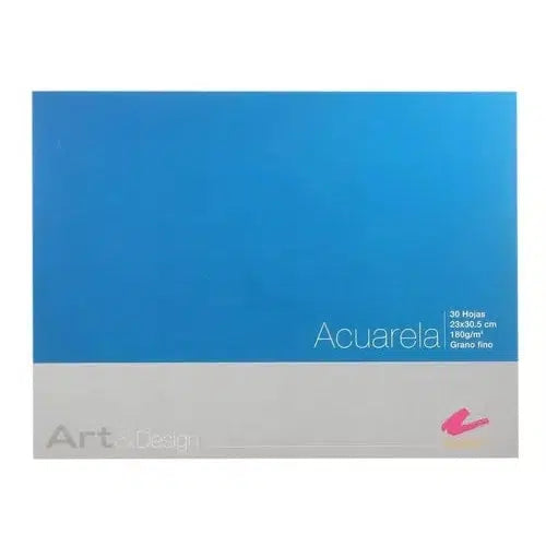 Block Para Acuarela Rodin 23 X 30.5 Cms 300 Gramos 30 Hojas