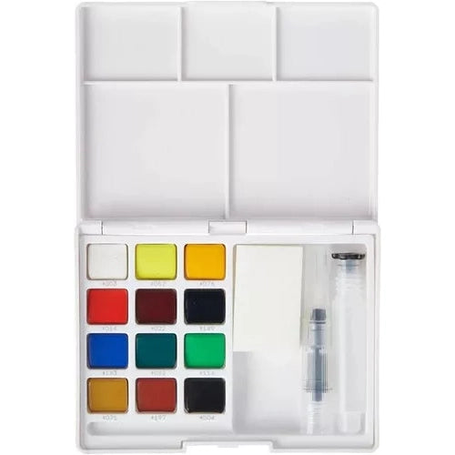 Sketch Box Koi Acuarelas Pastilla 12 Colores Y 1 Pincel