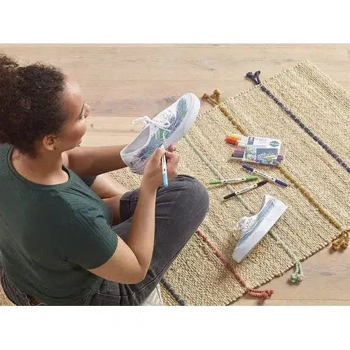 Marcador Plumón Textil Para Tela Doble Punta Staedtler 12 Pz