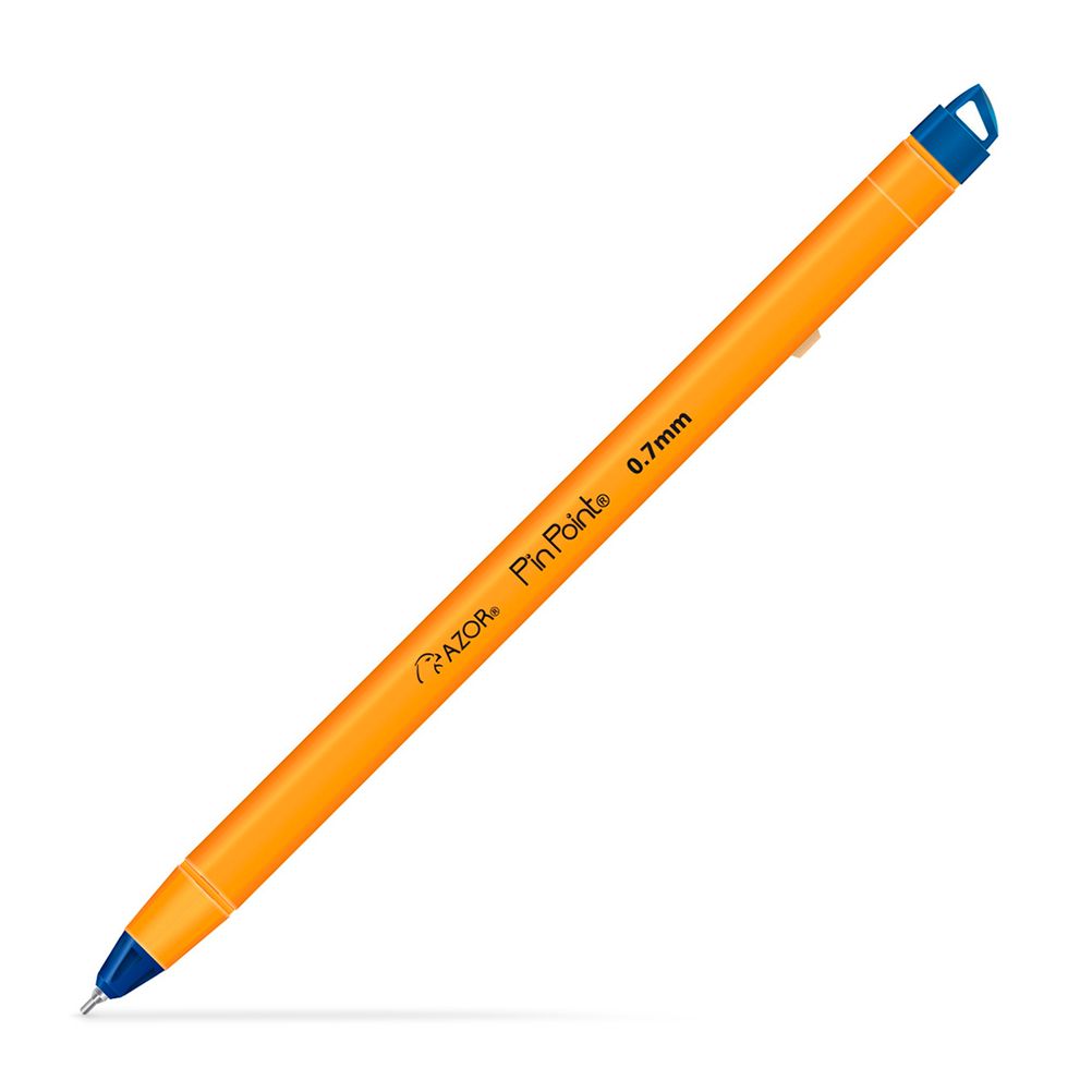 Boligrafo Azor Pin Pont Punta Fina 0.7mm Tinta Color Azul 12 Pieza(s).