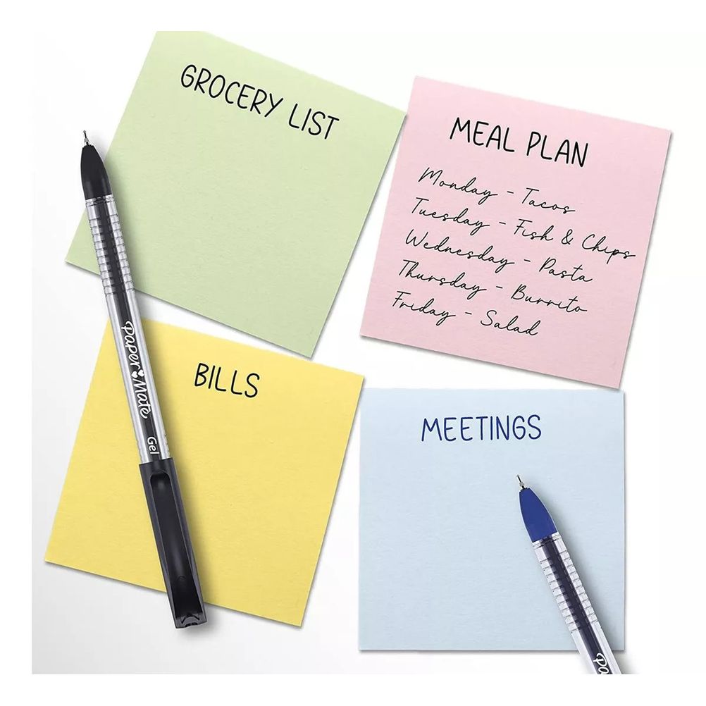 Bolígrafo Papermate Eco Barril Redondo Punto Fino 1,0mm Tinta de Gel Color Negro 6 Pieza(s)