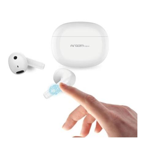 Audífonos Argomtech Skeipods E55 Inalámbricos Control Táctil Color Negro