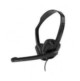 Vorago Audífonos con Micrófono HS-400, Alámbrico, 1.8 Metros, USB-A, Negro