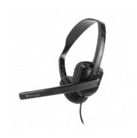 Vorago Audífonos con Micrófono HS-400, Alámbrico, 1.8 Metros, USB-A, Negro
