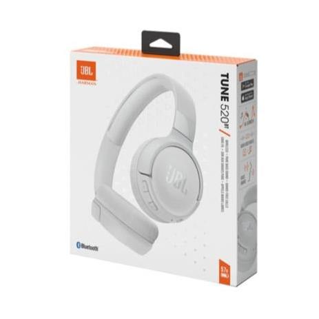 JBL Audífonos con Micrófono Tune 520BT, Bluetooth, Inalámbrico, Blanco