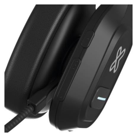 Audífonos con Micrófono Monoaural VoxCom, Alámbrico, USB C, Negro Klip Xtreme