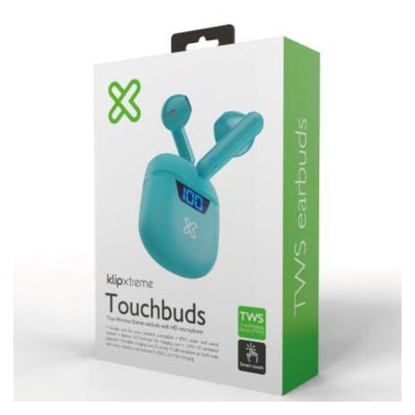 Audífonos Intrauriculares con Micrófono KTE-006AQ, Inalámbrico, Bluetooth, Aguamarina Klip Xtreme