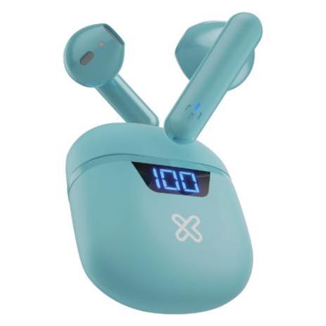 Audífonos Intrauriculares con Micrófono KTE-006AQ, Inalámbrico, Bluetooth, Aguamarina Klip Xtreme