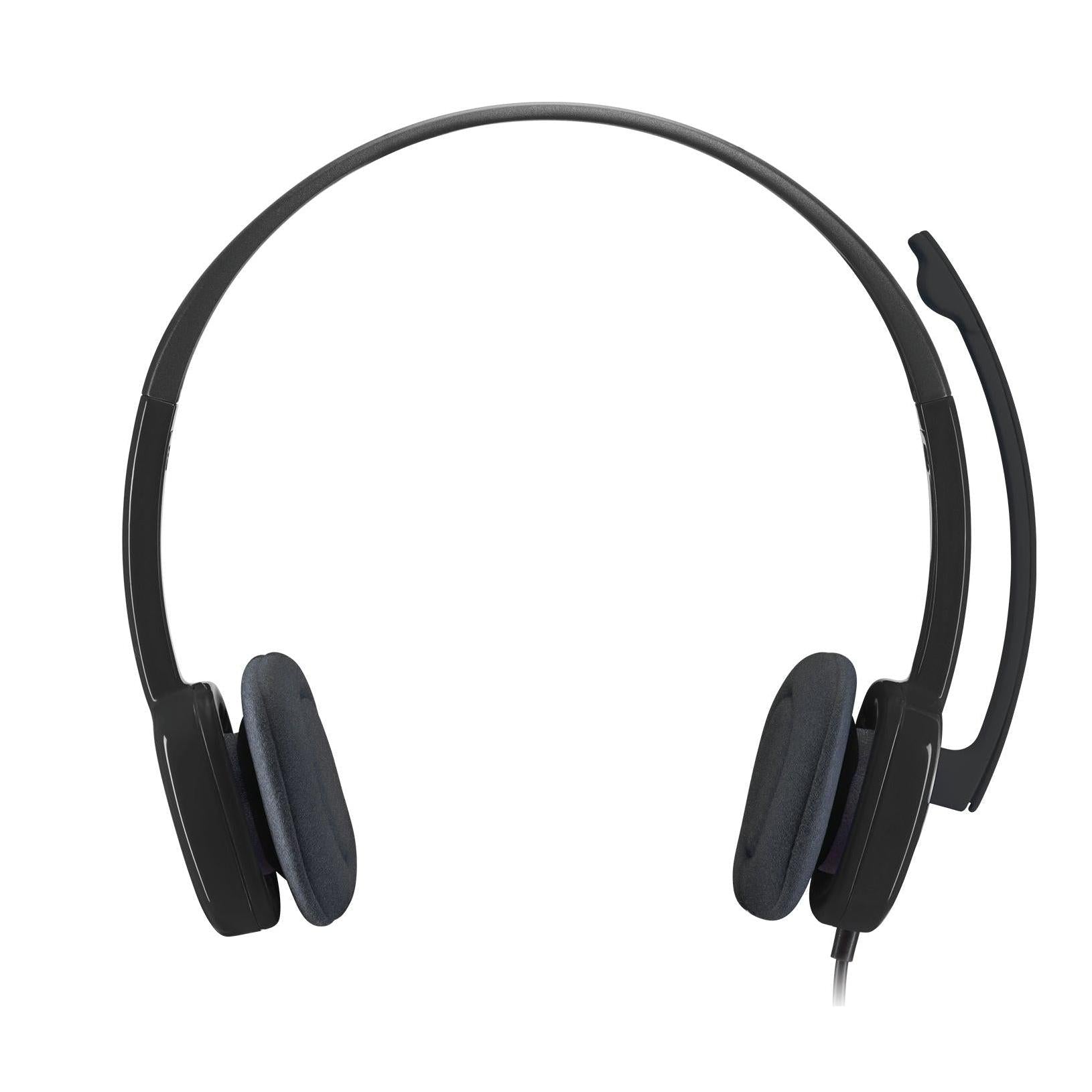Logitech Audífonos con Micrófono H151, Alámbrico, 3.5mm, Negro