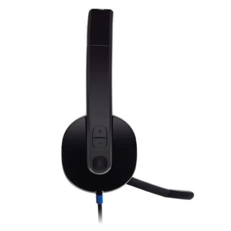 Logitech Audífonos con Micrófono H540, Alámbrico, USB, Negro