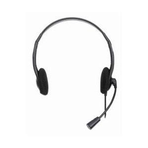 Manhattan Audífonos con Micrófono 179850, Alámbrico, 1.5 Metros, USB-A, Negro