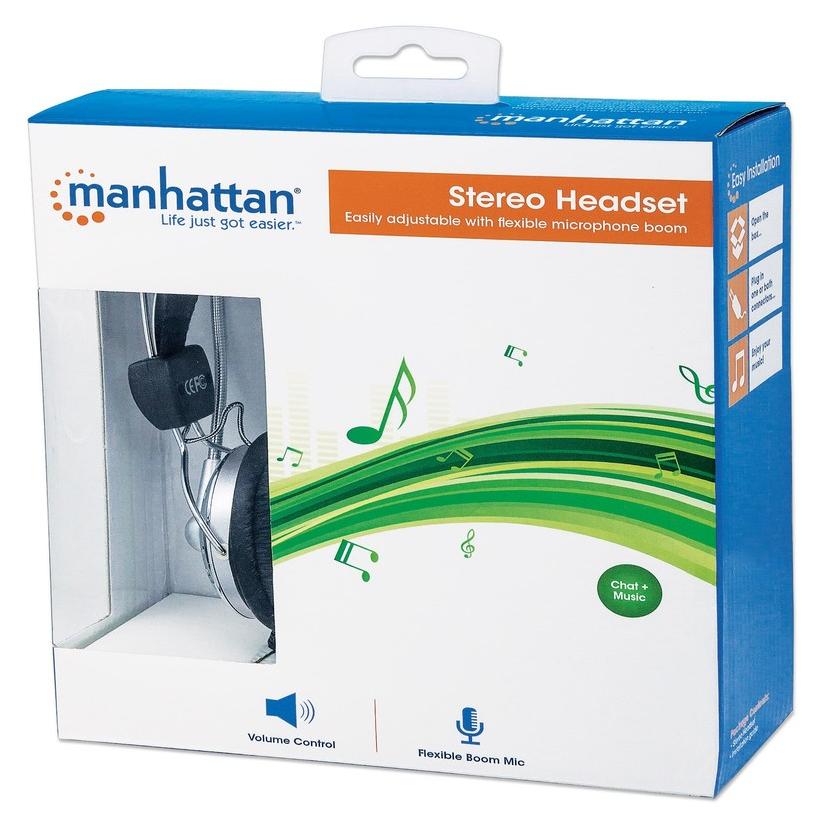 Manhattan Audífonos con Micrófono V3 Ligero 2, 3.5mm