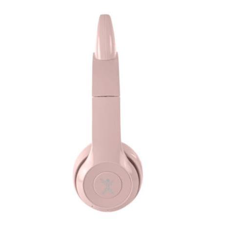 Perfect Choice Audífonos para Niños Catto, Bluetooth, Alámbrico/Inalámbrico, 3.5mm, Rosa