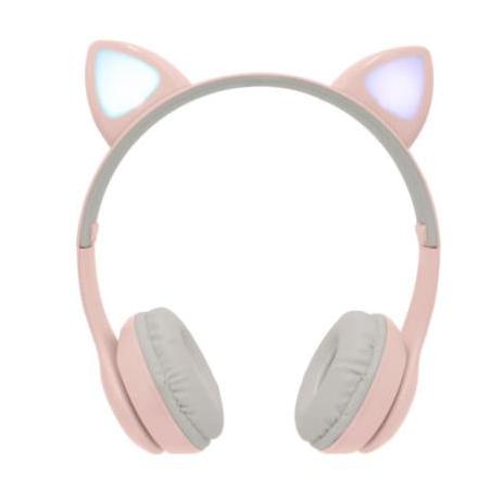 Perfect Choice Audífonos para Niños Catto, Bluetooth, Alámbrico/Inalámbrico, 3.5mm, Rosa