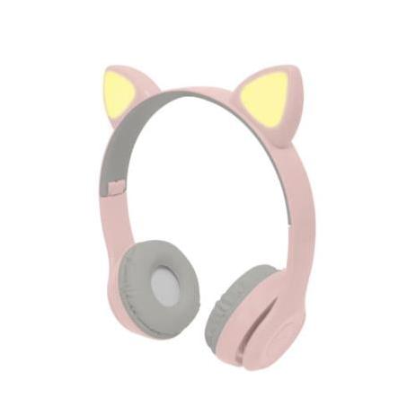 Perfect Choice Audífonos para Niños Catto, Bluetooth, Alámbrico/Inalámbrico, 3.5mm, Rosa