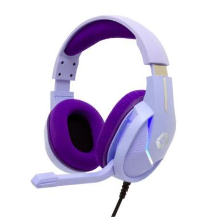 Vortred Audífonos con Micrófono Axolotl, Alámbrico, 2 Metros, Morado