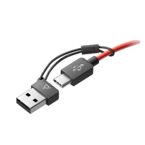 Poly Audífonos con Micrófono BlackWire 5220, Alámbrico, 2 Metros, Negro