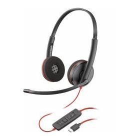 Poly Audífonos Blackwire 3220, Alámbrico, USB 2.0, Negro