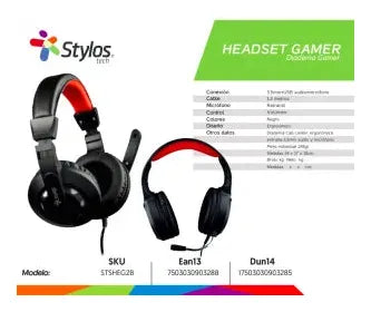 Audífonos Stylos STSHEG2B