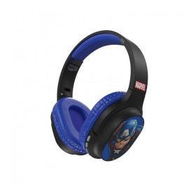 Xtech Audífonos con Micrófono Capitán América XTH-M660CA, Inalámbrico, Bluetooth, Negro/Azul
