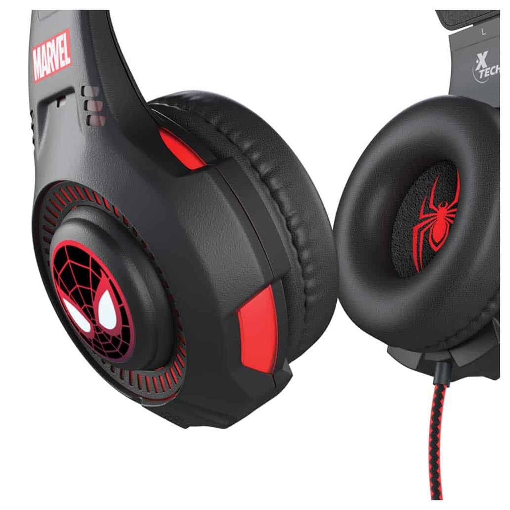 Audífonos con Micrófono Spider-Man XTH-M541SM, Alámbrico, 2 Metros, 3.5mm, Negro Xtech