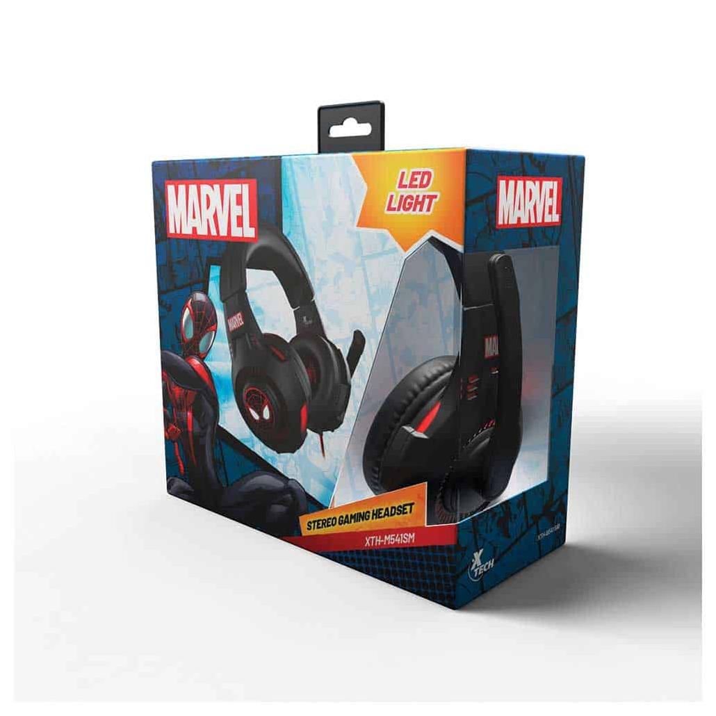 Audífonos con Micrófono Spider-Man XTH-M541SM, Alámbrico, 2 Metros, 3.5mm, Negro Xtech