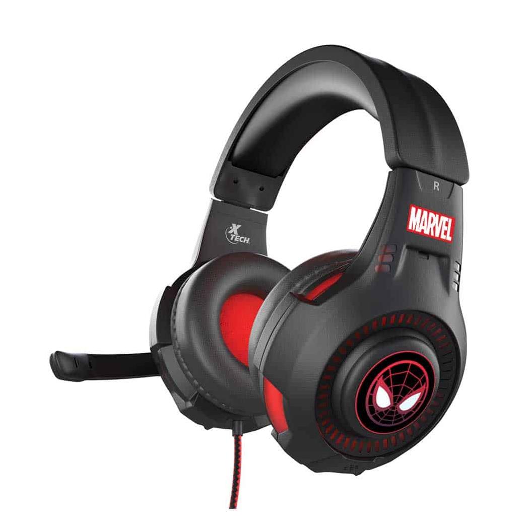 Audífonos con Micrófono Spider-Man XTH-M541SM, Alámbrico, 2 Metros, 3.5mm, Negro Xtech
