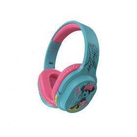 Xtech Audífonos para Niños Disney Minnie Mouse, Inalámbrico, Bluetooth, Micro USB, Aguamarina