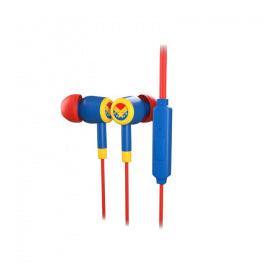 Xtech Audífonos Intrauriculares con Micrófono Capitana Marvel, Alámbrico, 1.2 Metros, 3.5mm, Rojo/Azul