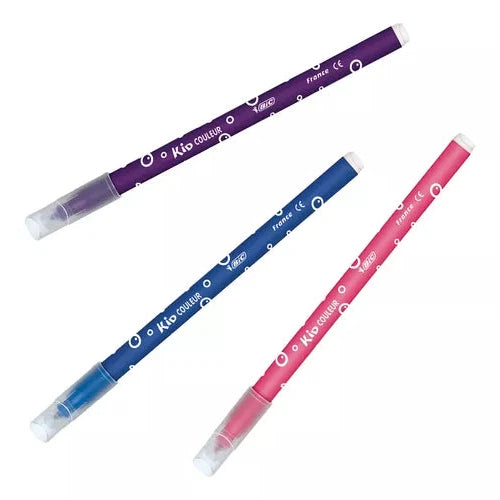 Plumón Bic Evolution Ultra Lavable Colores Intensos 12 Pzas