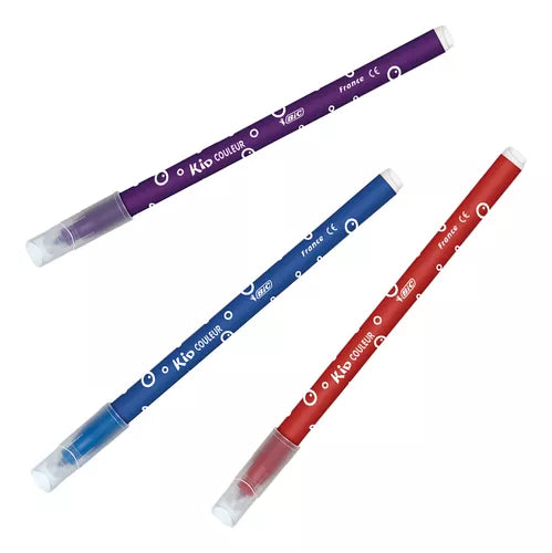 Plumón Bic Evolution Ultra Lavable Colores Intensos 24 Pzas