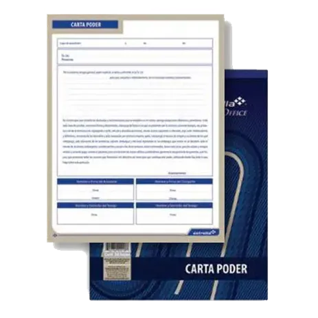 Estrella Block Carta Poder, 50 Hojas