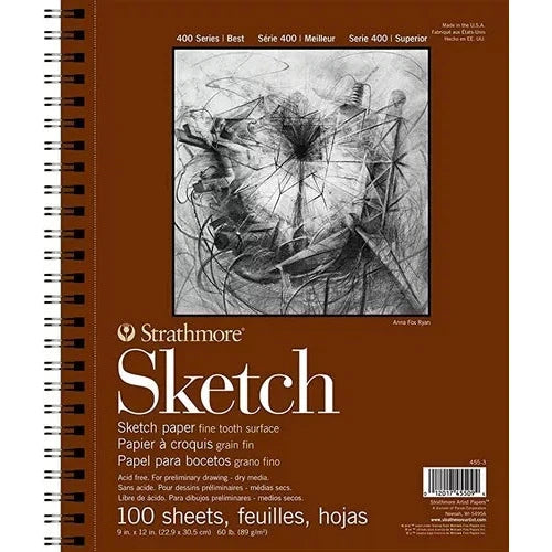 Block Sketch Strathmore Grano Fino 22.9 X 30.5 Cm 100 Hojas