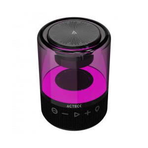 Acteck Bocina Portátil Glee Pure AP30, Bluetooth, Inalámbrico, 5W RMS, USB-C, Negro