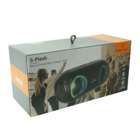 Perfect Choice Bocina Portátil PC-113096, Bluetooth, Inalámbrico, 16W RMS, AUX, Negro - Resistente a Salpicaduras