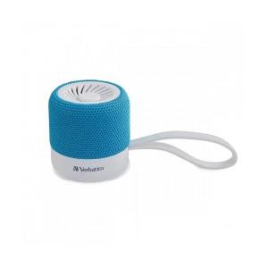 Verbatim Bocina Portátil Mini, Bluetooth, Inalámbrico, 3W RMS, USB, Azul/Blanco